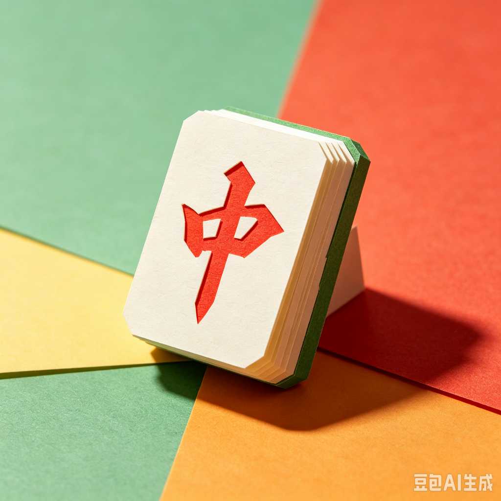 carved pattern mahjong set