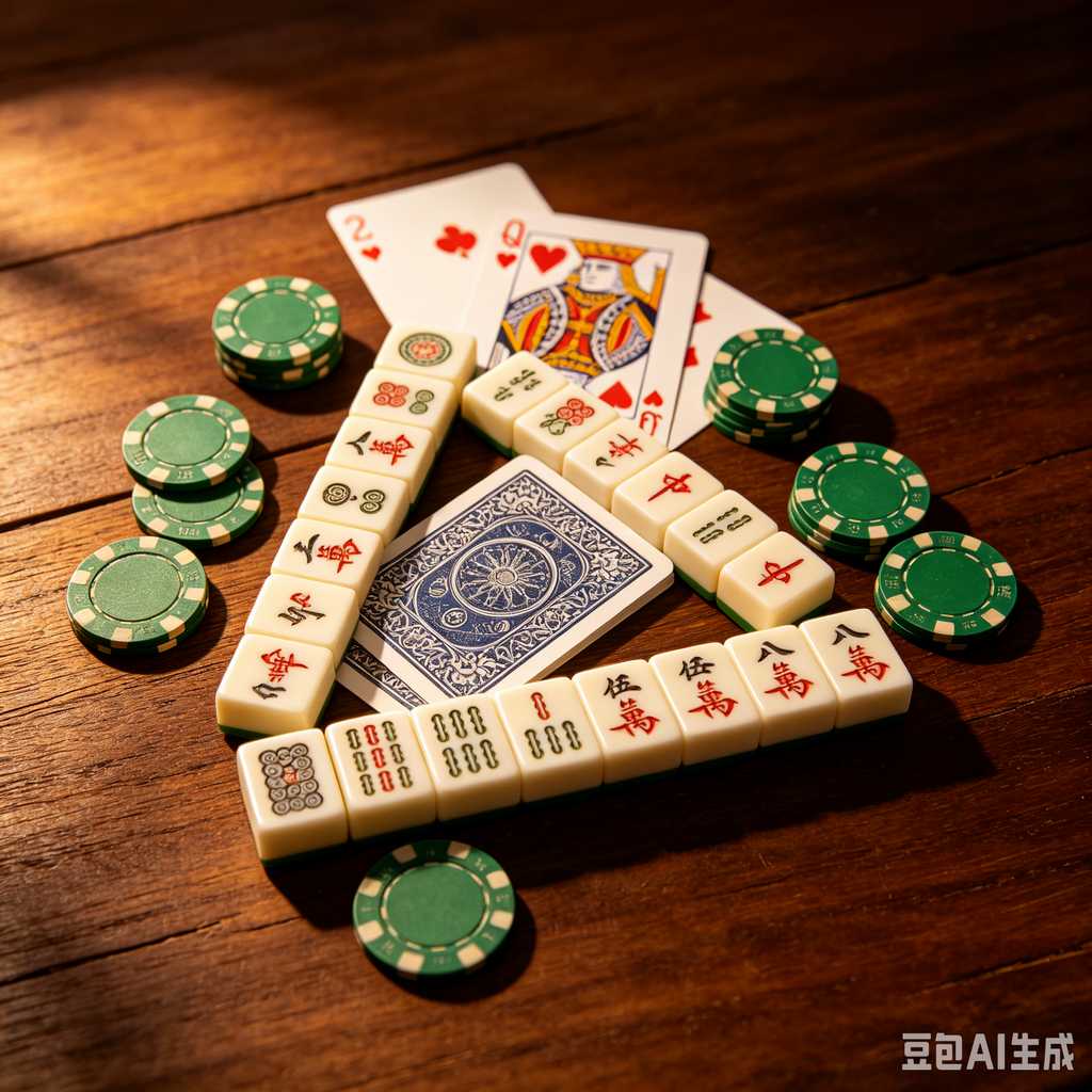 vintage style mahjong set